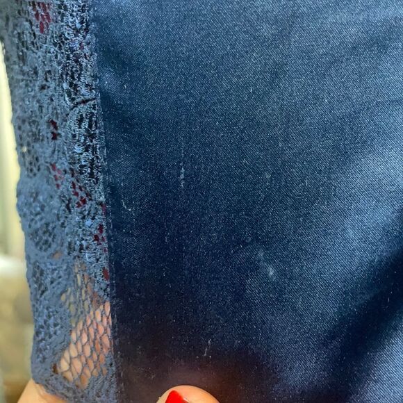 Rubber Ducky satin like sexy peekaboo lace dress - Picture 8 of 11